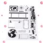 Tampon en Silicone, Timbres de Calendrier Mixtes, Tampon en Caoutchouc Transparent Journal pour Le Scrapbooking, la Mise au rebu