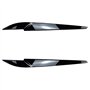 FREAZE Couvercle de Phare Avant Lampe Frontale Garniture de sourcil Garniture ABS for X5 X6 F15 F16 2014-2018 Noir Brillant
