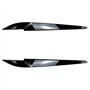 FREAZE Couvercle de Phare Avant Lampe Frontale Garniture de sourcil Garniture ABS for X5 X6 F15 F16 2014-2018 Noir Brillant