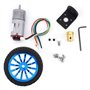 Boaby Kit de voiture intelligente bricolage encodeur moteur à engrenages avec support de montage Kit de roue 65mm pour Robot de