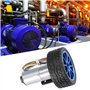 Boaby Kit de voiture intelligente bricolage encodeur moteur à engrenages avec support de montage Kit de roue 65mm pour Robot de 