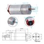 Boaby Kit de voiture intelligente bricolage encodeur moteur à engrenages avec support de montage Kit de roue 65mm pour Robot de 