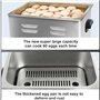 GYQSSD Cuiseur D'oeufs Entièrement Automatique, 2600w Cuiseur D'oeufs électrique, Machine à Oeufs à Coque, Appareil à Omelette, 