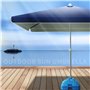 GHMYU Parasols Parasols de Patio extérieur x 2,0 m Parasol de Parapluie Jardin rectangulaire, avec 4 Hauteur réglable pour la Te
