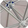 GHMYU Parasols 2,9 m sur Le marché du marché rectangulaire, 8 côte Patio Patio extérieur Parasol Parapluie avec mécanisme d'incl