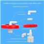 TINGMIAN Récipient de stockage d'eau avec robinet, réservoir d'eau d'extérieur en plastique de qualité alimentaire pour camping,