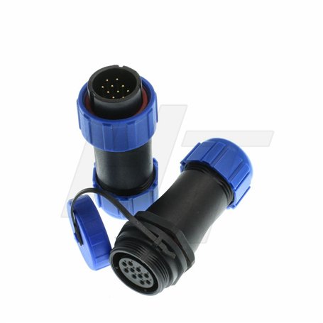 HangTon HE21 Connecteur à 10 broches étanche mâle femelle pour câble de montage
