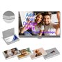 DBLXYAN Étui pour cartes de visite en aluminium personnalisé avec photo/texte/logo