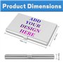 DBLXYAN Étui pour cartes de visite en aluminium personnalisé avec photo/texte/logo, cadeau unique pour homme et femme