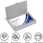 DBLXYAN Étui pour cartes de visite en aluminium personnalisé avec photo/texte/logo, cadeau unique pour homme et femme