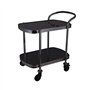 véhicule de stockage Chariot de service de bar à vin noir