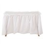 Stakee Jupe De Table Blanche 1pc Table Imperméable Table en Plastique Jupe Épreuve D'huile Complexe Rectangulaire pour Fête De B