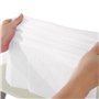 Stakee Jupe De Table Blanche 1pc Table Imperméable Table en Plastique Jupe Épreuve D'huile Complexe Rectangulaire pour Fête De B