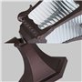 LUOYAOB Lampes solaires rétro for pelouse, poteaux hauts, éclairage d'extérieur vintage étanche à LED for jardin, colonne lumine