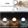 BiiKoon Kit D'éclairage De Miroir De Style Hollywoodien, 3 Couleurs Changeantes Et 9 Luminosités, 4 Ampoules for Le Maquillage, 