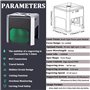VFMVOYNZ Machine de Gravure Laser pour Bois, Papier Kraft, Cuir, Machine de découpe Laser Portable de Haute précision 0,05 mm - 