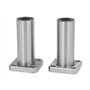 Roulement à billes à gorge profonde en acier chrom 4 pièces LMK10LUU 10mm diamètre intérieur montage à bride carrée roulement à