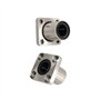 Roulement à billes à gorge profonde en acier chrom 1 pièces LMK20UU 20mm bride carrée mouvement linéaire roulement à billes 20x3