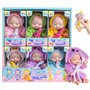 ISOYTERO 6pcs Mini Baby Dolls Sleepy Face Mobile Petit Baby Dolls avec différentes poupées de Bain d'animaux 4 Robe réaliste et