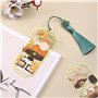 Marque Page en MéTal, Lot de Deux Marque-Pages en Forme de Chat Avec De Beaux Pompons, Cadeau Femme Original Pour les Lecteurs, 