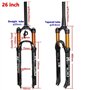 QHY Fourche À Suspension VTT for 26/27.5/29 Roues Bicyclette Double Chambre À Air Contrôle D'épaule Verrouillage À Distance Frei