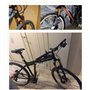 QHY Fourche À Suspension VTT for 26/27.5/29 Roues Bicyclette Double Chambre À Air Contrôle D'épaule Verrouillage À Distance Frei