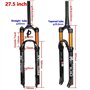 QHY Fourche À Suspension VTT for 26/27.5/29 Roues Bicyclette Double Chambre À Air Contrôle D'épaule Verrouillage À Distance Frei