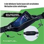 Sangle de course pour triathlon avec poche pour téléphone portable avec porte-numéro et 6 supports pour bouteille souple ou gel 
