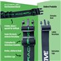Sangle de course pour triathlon avec poche pour téléphone portable avec porte-numéro et 6 supports pour bouteille souple ou gel 