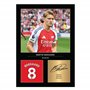 Icons Wall Art Martin Ødegaard Photo imprimée A4 signée pour les fans d'Arsenal Reproduite numériquement sans cadre
