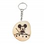 Promotech - Magnifique porte-clés Majic Mouse - Fabriqué à la main et gravé au laser en bois naturel (Snooker Mickey)