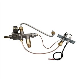 GUYTRM Kit d'assemblage du système de soupape de contrôle de gaz principal avec le brûleur de pilote d'allumeur adapté au four d