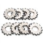 8Pcs Fraises à Tailler Les Engrenages en Acier à Grande Vitesse Involute Engrenages Outils de Coupe 14.5 ° Diamètre Intérieur 22