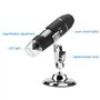 Microscope, Microscope électronique WiFi sans Fil Portable, grossissement 1600X, loupe USB HD 2MP avec Une Plate-Forme de Suppor