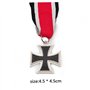 1pc Médaille Militaire WWII Guerre Allemande Croix Coin Médaille Merrit Fer Chevaliers Militaires avec Ruban Coloré