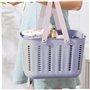 Panier de Douche 10x7.5x7 Pouce Caddy de Douche avec Drain PPP PP Bath Caddy avec poignée en Silicone