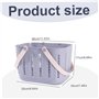 Organisateur de Douche, Panier de Douche 10x7.5x7 Pouce Caddy de Douche avec Drain PPP PP Bath Caddy avec poignée en Silicone