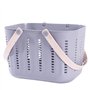 Organisateur de Douche, Panier de Douche 10x7.5x7 Pouce Caddy de Douche avec Drain PPP PP Bath Caddy avec poignée en Silicone