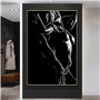 Couple toile mur Arts Tableaux noir et blanc Sexy corps femmes homme affiche impression chambre mur photo pour chambre décor Tab