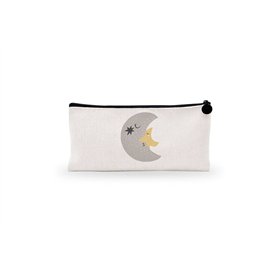 Bonamaison Imprimé Numériquement Pochette à Crayon en Toile avec Fermeture à Glissière