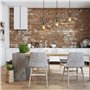 iDEGU 3 Lampes Suspension Luminaire Industrielle Lustre Plafonnier Vinatge Abat-jour Cage Dimant en Métal et Corde de Chanvre La