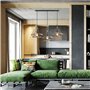 iDEGU 3 Lampes Suspension Luminaire Industrielle Lustre Plafonnier Vinatge Abat-jour Cage Dimant en Métal et Corde de Chanvre La