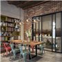 iDEGU 3 Lampes Suspension Luminaire Industrielle Lustre Plafonnier Vinatge Abat-jour Cage Dimant en Métal et Corde de Chanvre La