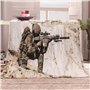KINITA Couverture Polaire 180 x 200 cm Thème Militaire