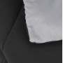 Amazon Basics réversible en microfibre Doudou, 140 x 200 cm, gris/noir