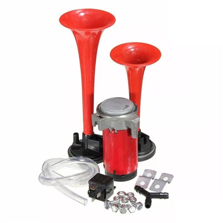 Compresseur d'air 12 V double corne/sirène 2 tons pour voiture bateau voiture camion Kit complet