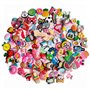 100 Pcs Charmes De Chaussure Pins Crocs Accessoire Chaussure Pvc Deco Croc Clips Pour Chaussures Décoration De Dessin Animé Pins
