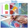 MOMAKA 5D Diamond Painting Kits Train De Fumée, Diamant Peinture Kits Point De Croix Broderie Dessin Animé, Kits Diamant Arts Cr