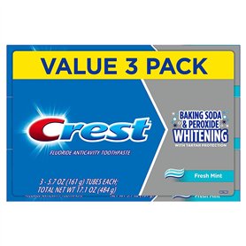 Crest Lot de 3 tubes de dentifrice pour protection des caries et du tartre