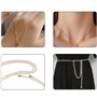 JINJUMEI 1 Volume 10m Collier Chaine, Chaine pour Bijoux, Chaîne en Acier Inoxydable avec 20 Fermoirs Homards et 50 Anneaux de S